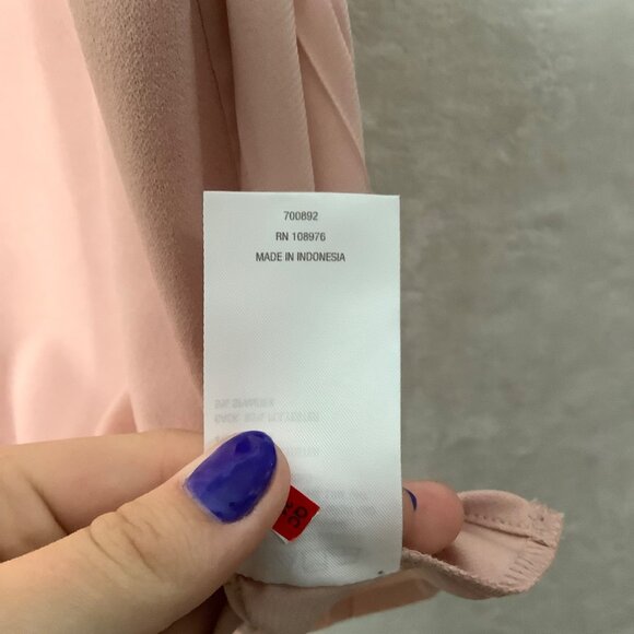 G By Giuliana Pink Sleeveless Layered Blouse Women Size 2X Pleated Back Business - Picture 4 of 9